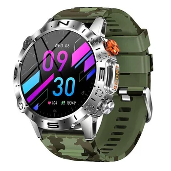 K59 Smart Pulksteņi 1.43 collu AMOLED Vīriešiem, Āra Sporta Smartwatch 360mAh Akumulatora Sirds ritma Monitors Bluetooth Zvanu Wriswatch