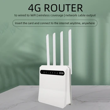 300Mbps 4G Bezvadu Maršrutētāju SIM Kartes Maršrutētāju, Wi-Fi 802.11 b/g/n Hotspot Frekvenču Bloķēšanas Funkcija Plug and Play 4G WiFi Router
