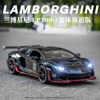 1:32 Lamborghini LP770-4 sporta auto Simulācijas Lējumiem Metālu Sakausējumu Modeļa automašīnas Skaņu, Gaismu, Pavelciet Atpakaļ Vākšanas Bērniem, Rotaļlietas, Dāvanas, E62