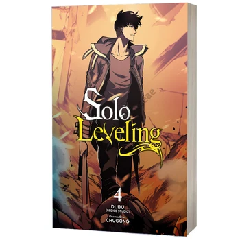 Solo Nolīdzināšana 4. Sējums angļu valodā, Oriģinālā Komiksu Grāmatu, Manga, Dienvidkoreja Jauniešu Tīņi Fantāzija Manga Grāmatas angļu valodā Livre Libro