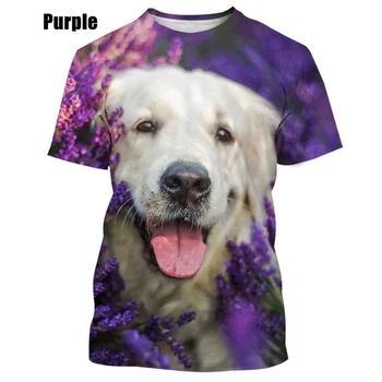 2023 Labradora Retrīvers 3D druka, T-krekls, Jauns Modes Dzīvnieku Gudrs Suns Jautri Gadījuma Apaļu Kakla T Krekls