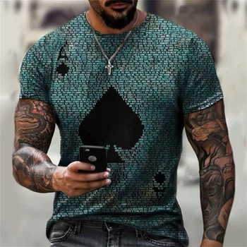 Ir 2021. Vasaras Ielu Modes Grafiti Vīriešu Lāpstas Pāriem 3D Radošo rokrakstu Ikdienas Krekls Plus Lieluma Īsām Piedurknēm T-Krekls