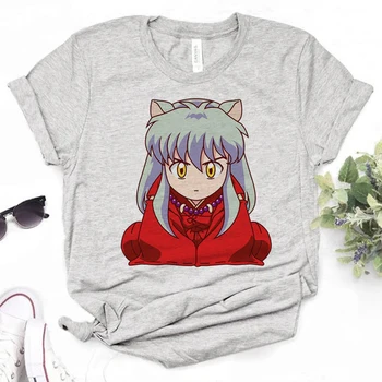 Inuyasha t-krekli, sieviešu Y2K komiksu top meitene 2000s anime streetwear apģērbi