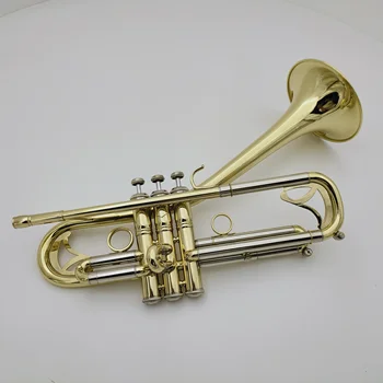 Misiņa Mūzikas Taures Izliektas Bell Bb Trompete Tune Misiņa Pārklājumu profesionālās Taures ar Lietu un Iemuti Bezmaksas Piegāde