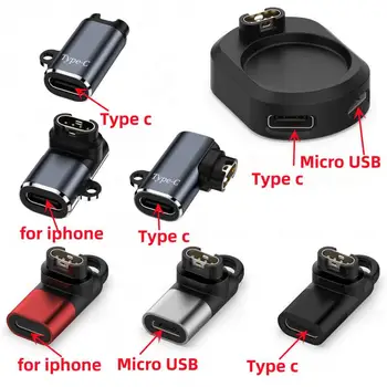2 In 1 Smart Skatīties Uzlādes Adapteris, Lai Garmin Fenix7 Micro USB/C Tips/iOS Ostas Lādētāja Adapteris Garmin Fenix 6 6S 6X Pro