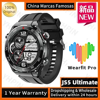Jaunas Oriģinālas JS5 UltiMate Vīriešu Bluetooth Smartwatch Zvanu Kompass NFC IP67 Waterproof Smartwatch