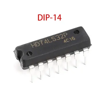 Sākotnējā Patiesu HD74LS32P DIP-14 2 Ieejas Quad VAI Vārtu Loģikas Mikroshēmas
