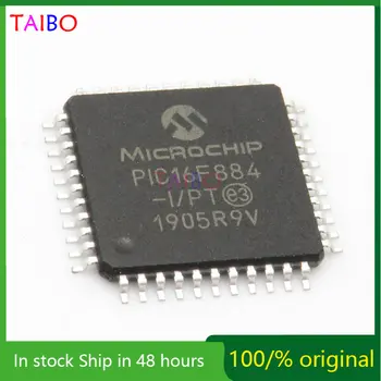 1-100 GAB PIC16F884-I/PT SMD TQFP-44 PIC16F884 8-bitu Mikrokontrolieri-mikrokontrolleru Mikroshēmu