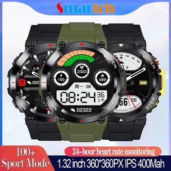 Āra Smart Pulksteņi Vīriešu Sieviešu Zilo Zobu Zvanu Smartwatch 100+ Sporta Modeļi Heartrate 400mAh 360*360px Watchband Miega Mūzika