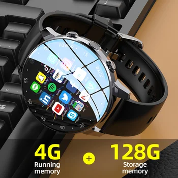 2023 JAUNU Globālo Versiju, 4G NETO Smartwatch Android OS 800mAH Akumulatora 1.43