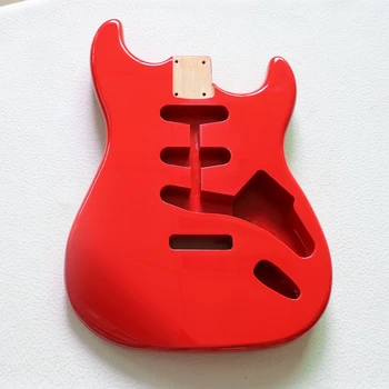 Jauns produkts Stratēģijām alksnis body elektriskā ģitāra, montāža DIY ķermeņa vienu pusfabrikātu Alksnis Ka Wah sarkanās gaismas
