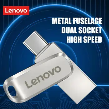 Lenovo USB 3.0 2TB Usb Flash Diski 1TB Pen Drive 128GB 2TB USB Flash Memory Stick Typec Interfeiss Otg Klēpjdatoru/Tālruņa Usb Atmiņas