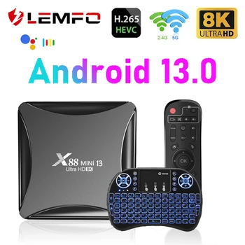 LEMFO X88 MINI 13 TV Kastē Android 13 8K divjoslu Wifi Video Izejas 4K 4GB 64GB RK3528 TV Kastē Android 13 PK H96 MAX RK3528