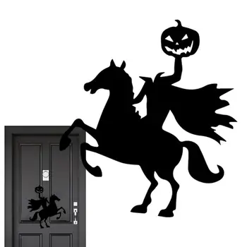 Halloween Sienas Uzlīmes Šausmu Biedējošu Halovīni Puse Dekoratīvās Uzlīmes Ir Viegli Noņemama Uzlīme Logā Ķirbju Tapetes Mājas