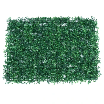 40*60cm Mākslīgo Augu Sienas Milānas Zālienu Eikalipta Zaļo Augu Fona Kāzu Mājas Dekoru Plastmasas Viltotas Zāles Zieds Ekrāns