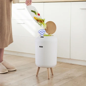 Smart Miskastes 10L Luksusa Sensors Atkritumu Spaini Automātiskā Trash Bin virtuves, Vannas istaba, Dzīvojamā Istaba Wastebasket Smart Home