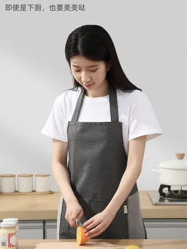 Japāņu bez piedurknēm, pleca siksna var noslaucīt rokas, priekšautu ūdens un eļļas pierādījums, jaunu rietumu stila sieviešu mājsaimniecības virtuves