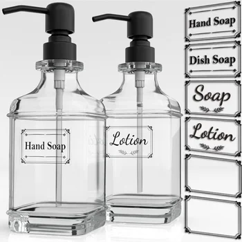 Ziepes Pudeles Boday Šampūns, Losjons Stikla Traukā 300ml 550ml Uzglabāšanas Tvertni