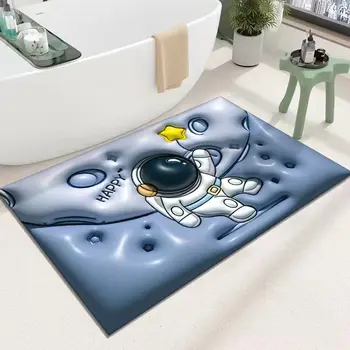 3D Super Absorbējoša neslīdošu Vannas istabas Paklājiņu Tualetes neslīdoša Vanna Kāju Paklājiņš Virtuves, Dzīvojamās Istabas Grīdas Paklājs Mājas Apdare