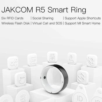 JAKCOM R5 Smart Gredzens 6 RFID Kartes Smart Valkājamas Ierīces Skatīties NFC Valkāt IOS Android Mobilo Aproce PC Ewelink Slēdzis Skatīties