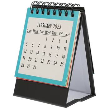 2023 Tablescape Dekoru Angļu Drukāšanas Minimālisma Atmiņa Piezīmju Papīram, Office Small Tabletop Mājas Spole Kalendārs