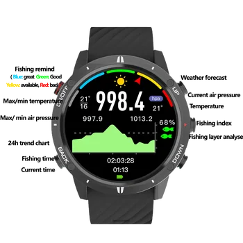 SUNROAD G5B GPS+GLONASS+BEIDOU Triatlona Sporta Skatīties 1.28 Collu TFT Krāsu Touch Screen 320MAH Akumulatora BLE 5.0 For Android vai IOS