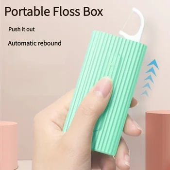 Ultra-fine Zobu Diegs Portatīvie Mini Radošo Automātisko Pop-up Lodziņu, Vienreizējās lietošanas Polimēra zobu Bakstāmais 
