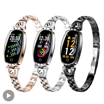H8 Sievietes Elektronisko Aproci Sieviešu Smart Joslā Rokas Pulksteni Ar Skārienekrānu Bluetooth Aproce Smartwatch Rokas Pulkstenis Pievienotas Digitālās