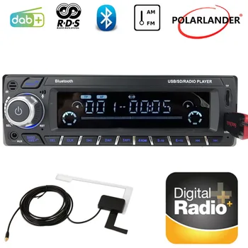 Automašīnas Radio 1 Din DAB+RDS Bluetooth, MP3 Atskaņotājs, FM USB, SD Kartes Mašīna Jaunu Digitālo Audio App Kontroles AM / WMA LCD Ekrāns Rokās-Bezmaksas