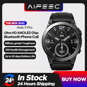 2023 JAUNO Ares 3 Pro Smart Skatīties Ultra AMOLED Vienmēr-uz Displeja Bluetooth Zvanot 100+ Sporta Veidiem, 24H Veselības Monitors Smartwatch