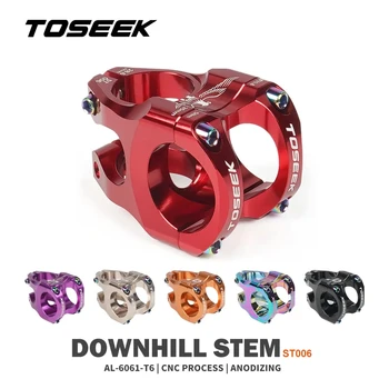 TOSEEK ST006 MTB Cilmes Alumīnija Sakausējuma Ultravieglajiem Augstas izturības Īss 35mm MTB Velosipēds Galda Power MTB Velosipēdu Power Bike Cilmes