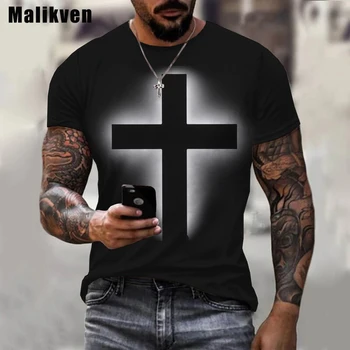 Dievs ir Mīlestība, un Izpirkšanas Pasaules Vīrieši Sievietes 3d Iespiests T-krekls Jēzus Kristus Krusta Iespiesti 3d Tshirt Gadījuma O-veida Kakla T Krekls