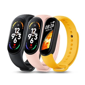 M7 Smart Skatīties Smartband sirdsdarbība Smartwatch Fitnesa Tracker asinsspiediens Sporta Aproce Mi Grupa 7 Vīrieši Sievietes