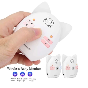 Babyphone Baby Monitor Nakts Gaisma Bezvadu Raudāt, Bērnu Aukle, Zīdaiņu Audio Monitors Bebe Divvirzienu Sarunu Mājas Drošības Ierīces