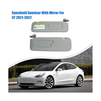 Auto Sunshield Saulessargam ar Interjera Spogulis saulessargam, lai Tesla Model 3/Y 2021-2022 1490406-31-A