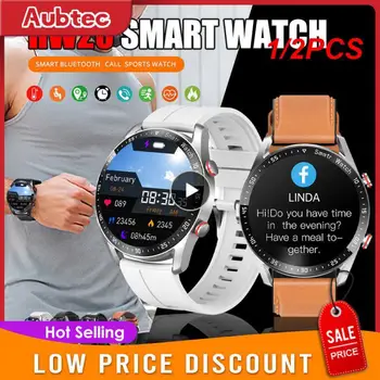1/2GAB Jauns Zvans Smart Skatīties Vīriešu Ūdensnecaurlaidīgs Sports Fitness Tracker Laika Displejs Cilvēks Smartwatch Par Huawei