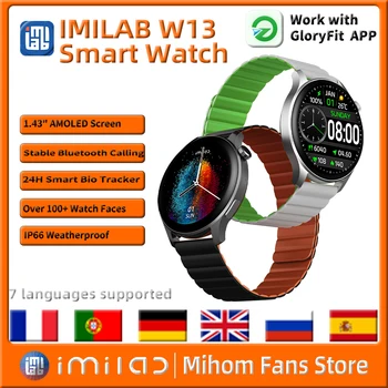 Smart Skatīties IMILAB W13 Smartwatch Vīrieši Sievietes 1.43