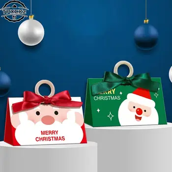 Priecīgus Ziemassvētkus Konfekšu Kastes, Somas, Grāmatas Formas Ziemassvētkos Santa Claus Dāvanu Kastē Navidad Natal Noel Partijas Apdare Laimīgu Jauno Gadu