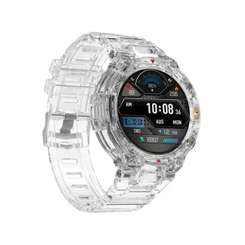 DT5 Sporta Smart Skatīties 1.45 collas Vienmēr uz Displeja Vīriešiem Bluetooth Zvanu Kompass HD Ekrāns sirdsdarbība GPS Sekošanas Smartwatch