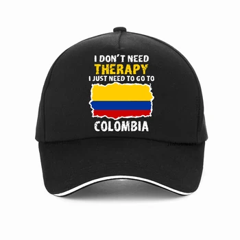 Smieklīgi Kolumbija Karoga cepuri drukas Grafikas Kokvilnas Regulējams Beisbola cepure Vasaras Stilu vīriešu un sieviešu Golfa Snapback Cepures