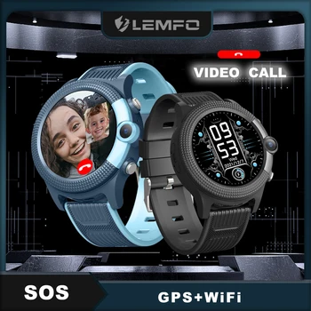 LEMFO D36 Bērniem Skatīties Meitenes Zēns HD Kamera Smart Skatīties GPS Tracker Bērniem 4G Video Zvanu Elektronisko Žogu Uzrauga SOS Smartwatch