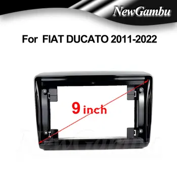 NewGambu 9 Collu Auto Radio FIT FIAT DUCATO 2011 2012 2013-2022 Rāmis DVD GPS Mp5 ABS PC Plastmasas Josla Paneļa Rāmja Plaknē