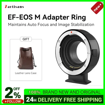 7 amatnieki EF-EOS M, Auto-Focus Lens Mount Adapteri Metāla Kontaktiem EF/EF-S Objektīvs Canon EOS M EF-M Mount Mirrorless Kameras Objektīvs